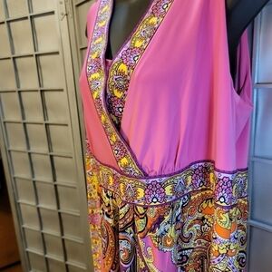 Catherine's Size 0X long sleeveless dress.